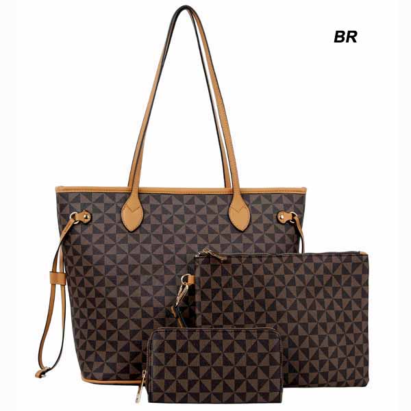 FASHION 3PC HANDBAG(HF0290-LMN001)