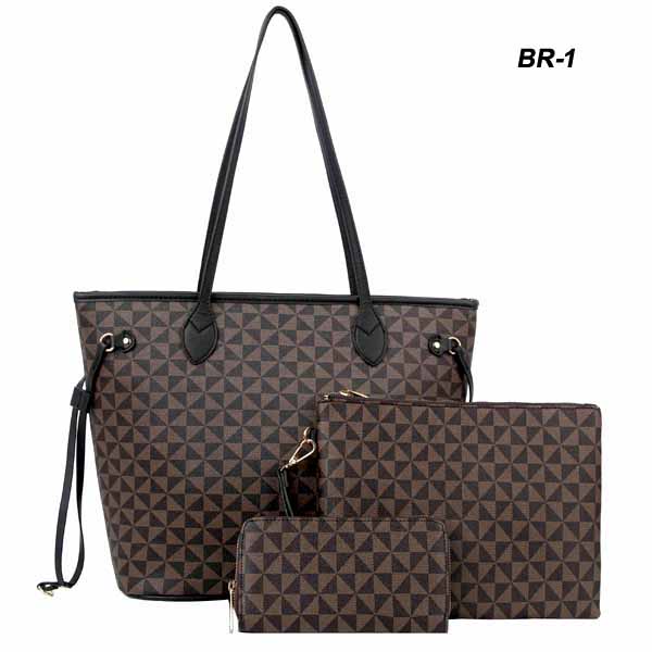 FASHION 3PC HANDBAG(HF0290-LMN001)