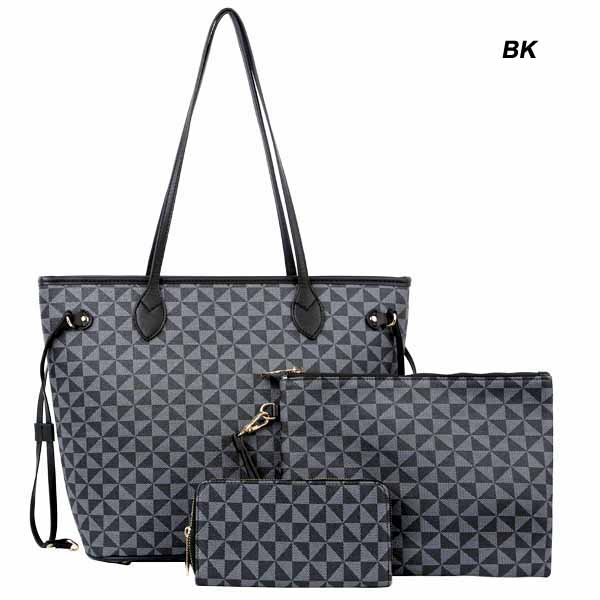 FASHION 3PC HANDBAG(HF0290-LMN001)