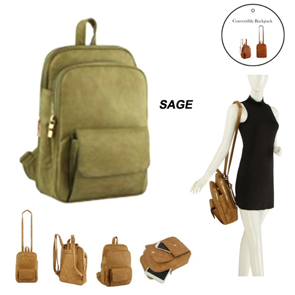 FASHION CONVERTIBLE BACKPACK(HF0305-GLM0025)