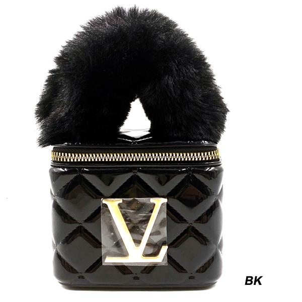 FASHION MINI BAG W FUR HANDLE(HF0312-HB0038)