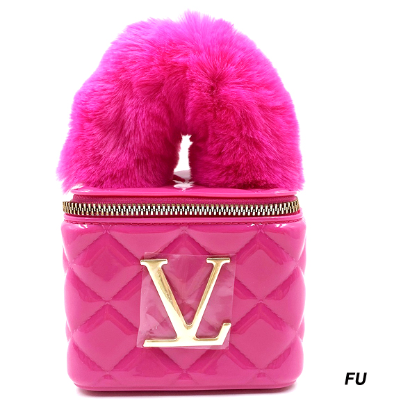 FASHION MINI BAG W FUR HANDLE(HF0312-HB0038)