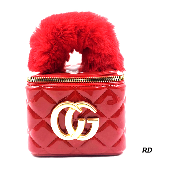 FASHION MINI BAG W FUR HANDLE(HF0313-HB0039)