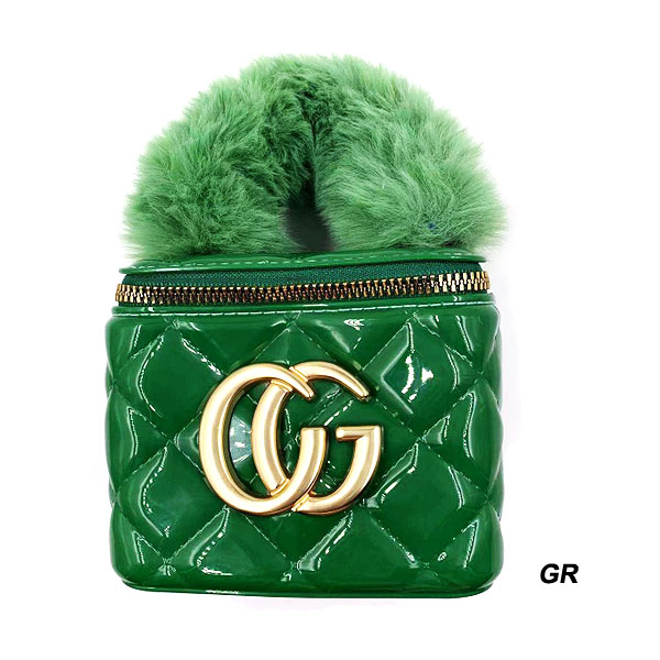 FASHION MINI BAG W FUR HANDLE(HF0313-HB0039)