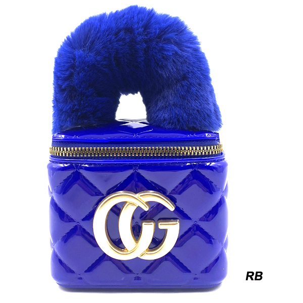 FASHION MINI BAG W FUR HANDLE(HF0313-HB0039)