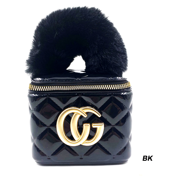 FASHION MINI BAG W FUR HANDLE(HF0313-HB0039)