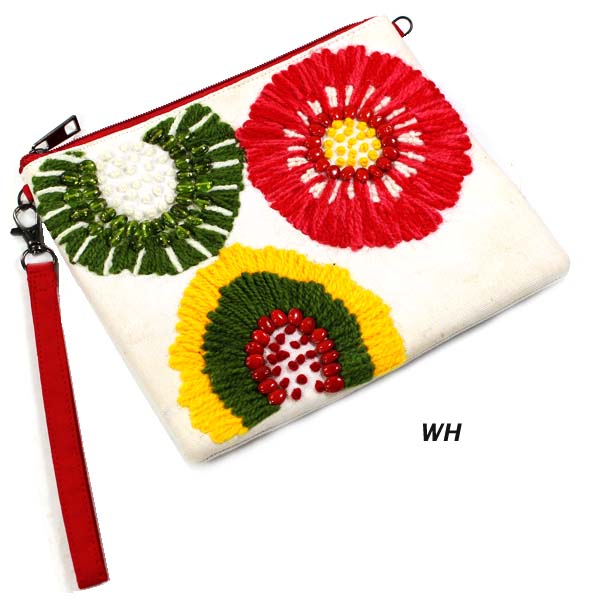 FASHION HANDMADE FLOWER PURSE(HF0333-MB482)