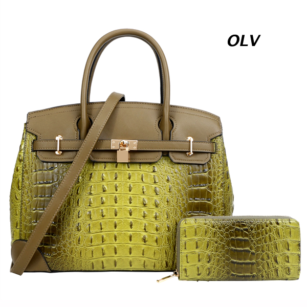 FASHION 2IN1 ALIGATOR PURSE(HF0350-CY8913)