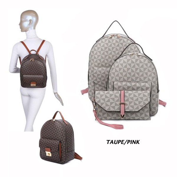 FASHION BACKPACK 3PC SET(HF0356-SJ21040)