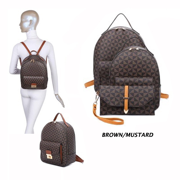 FASHION BACKPACK 3PC SET(HF0356-SJ21040)