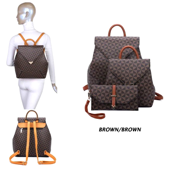 FASHION BACKPACK 3PC SET(HF0357-SJ21085)