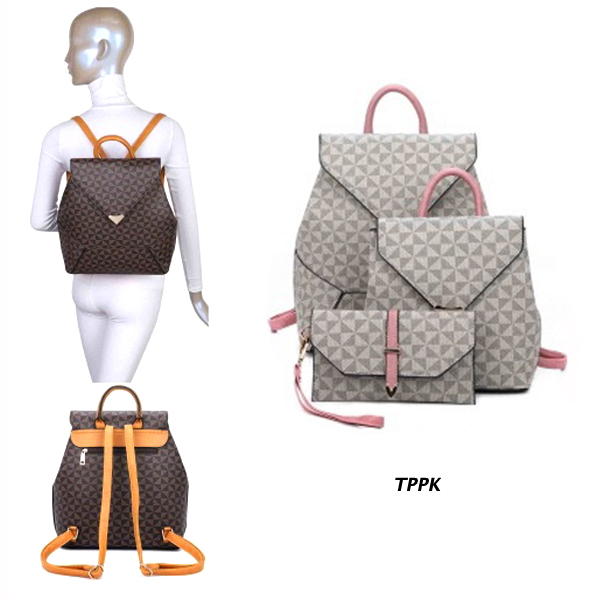 FASHION BACKPACK 3PC SET(HF0357-SJ21085)