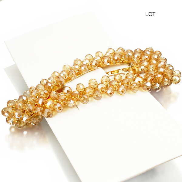 GLASS BEAD TRIANGL HAIR PIN(HP0007-FH0104)