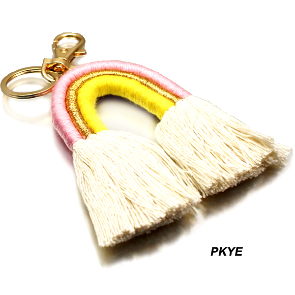 FASHION RAINBOW TASSEL KEYCHAIN(KM0050-RA)