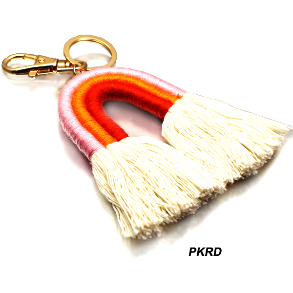 FASHION RAINBOW TASSEL KEYCHAIN(KM0050-RA)