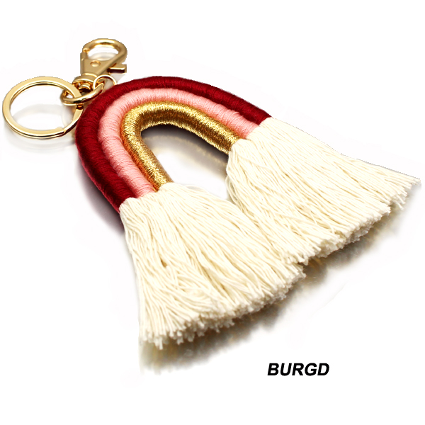 FASHION RAINBOW TASSEL KEYCHAIN(KM0050-RA)