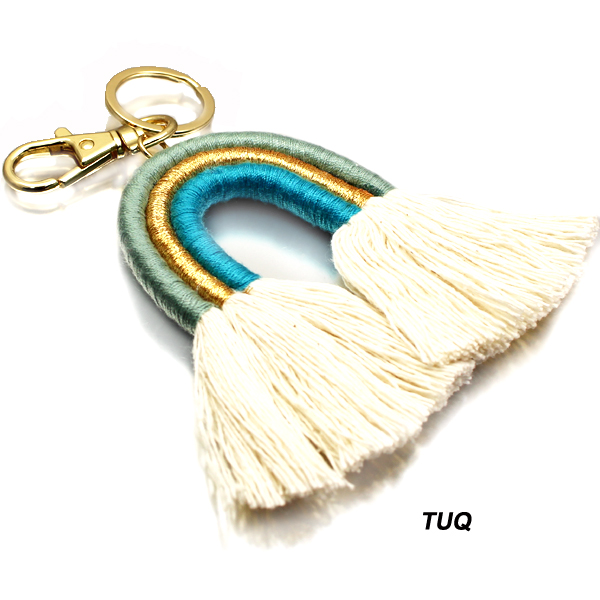 FASHION RAINBOW TASSEL KEYCHAIN(KM0050-RA)