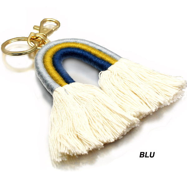 FASHION RAINBOW TASSEL KEYCHAIN(KM0050-RA)