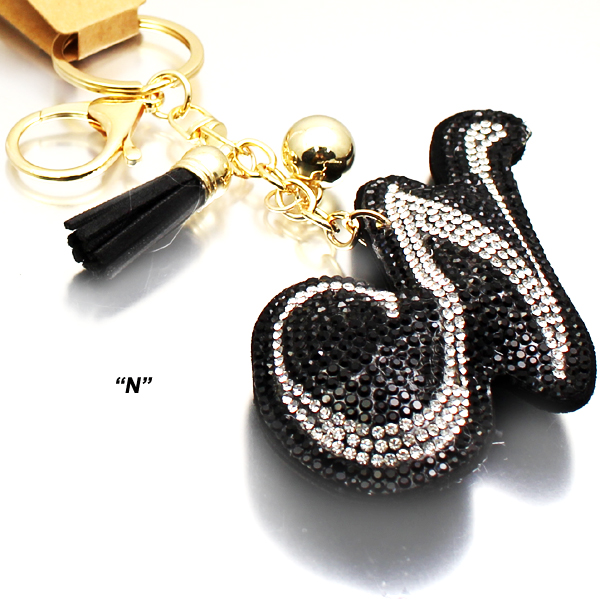 "N"FASHION ALPHABET KEY CHAIN(KM0057-KC0055)