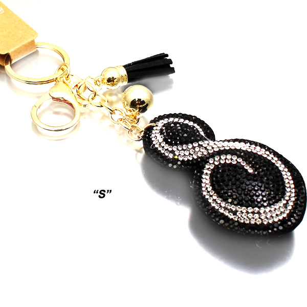 "S"FASHION ALPHABET KEY CHAIN(KM0058-KC0055)