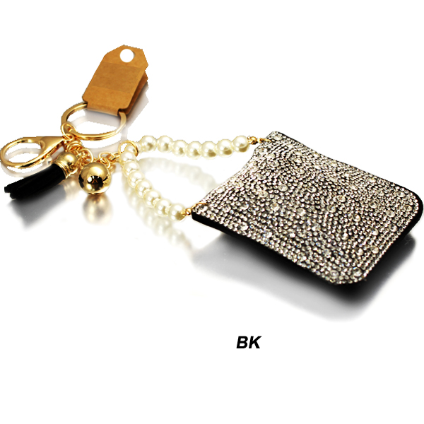 FASHION STONE/PEARL BAG KEY CHAIN(KM0070-KC0142)