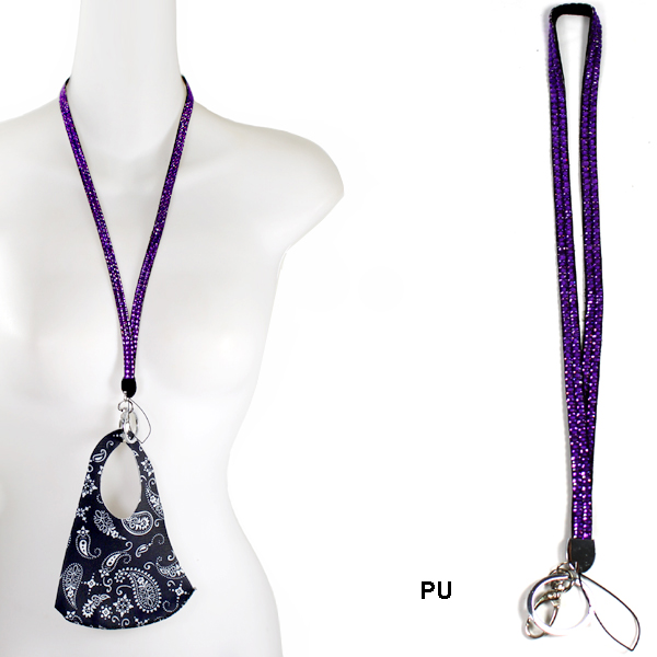 FASHION COLOR STONE CHAIN STRAP(MK-AC0005-SJK1001)