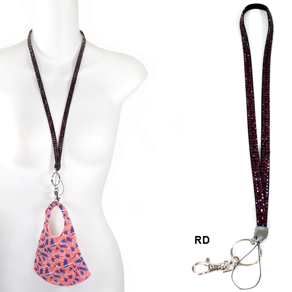 FASHION COLOR STONE CHAIN STRAP(MK-AC0006-N85X108)