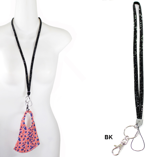 FASHION COLOR STONE CHAIN STRAP(MK-AC0006-N85X108)