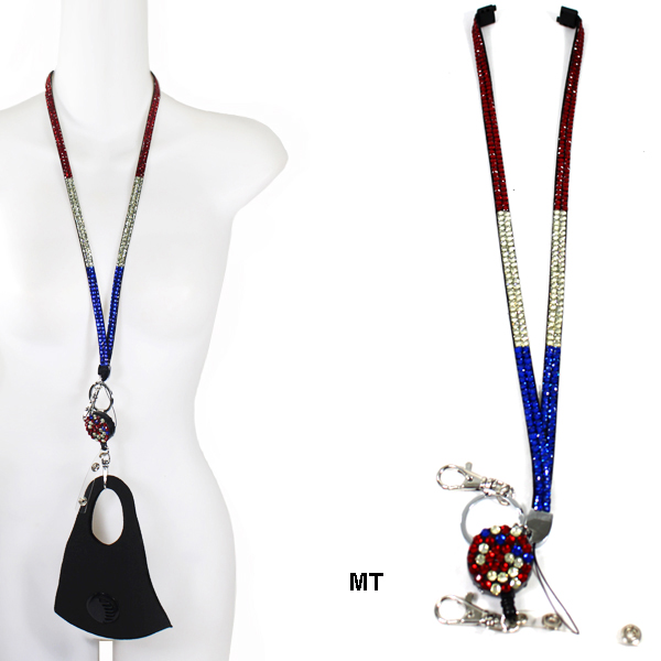 FASHION COLOR STONE CHAIN STRAP(MK-AC0008-N85X144)