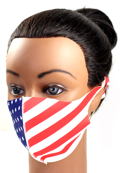 DZ-FASHION AMERICAN FLAG PRINT MASK(MK-DZ0020-DMK01)