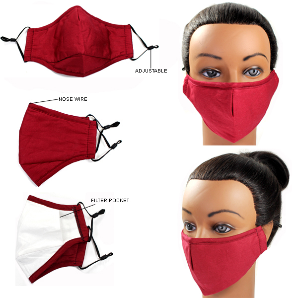 DZ-SOLID 3D SHAPE FILTER POCKET MASK(MK-DZ0023-MS00232)