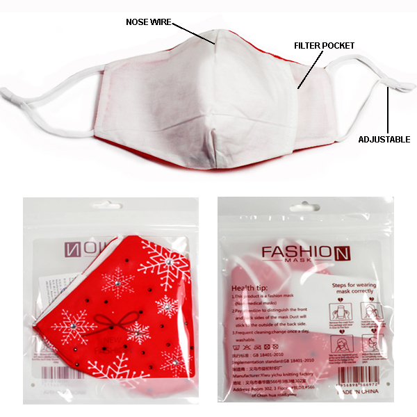 DZ-FASHION CHRISTMAS MASK(MK-DZ0241-FAMS1118)