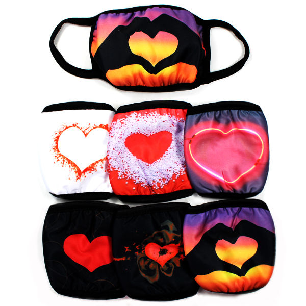 DZ-FASHION HEART PRINT MASK(MK-DZ0278-DMK224)