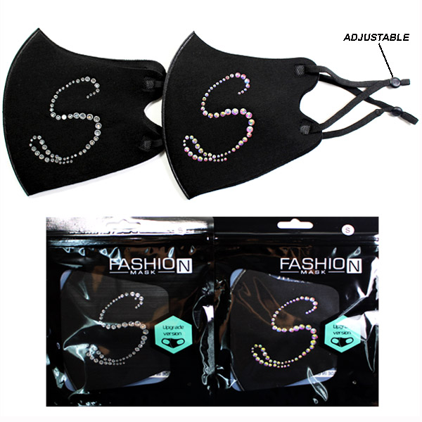 DZ-"S"FASHION INITAL STONE MASK(MK-DZ0306-DMK250S)