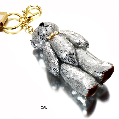 SEQUIN BEAR KEY CHAIN(KM0002-31136)