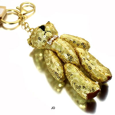 SEQUIN BEAR KEY CHAIN(KM0002-31136)