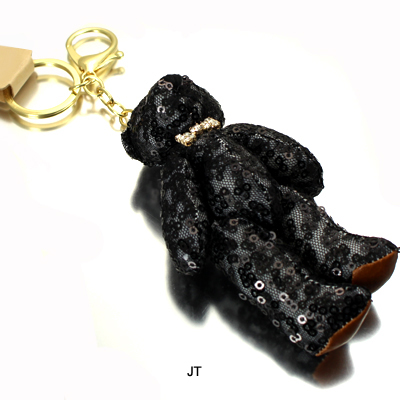 SEQUIN BEAR KEY CHAIN(KM0002-31136)