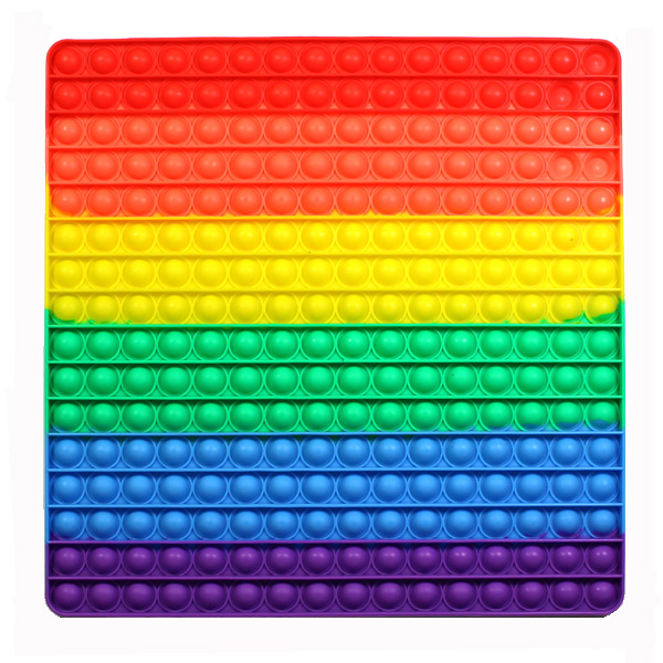 JUMBO SQUARE RAINBOW POP FIDGET TOY11.5"(MT0001-B1024512)