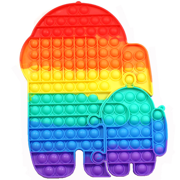 JUMBO 2PC RAINBOW POP FIDGET TOY11.5"(MT0004-B1027653)