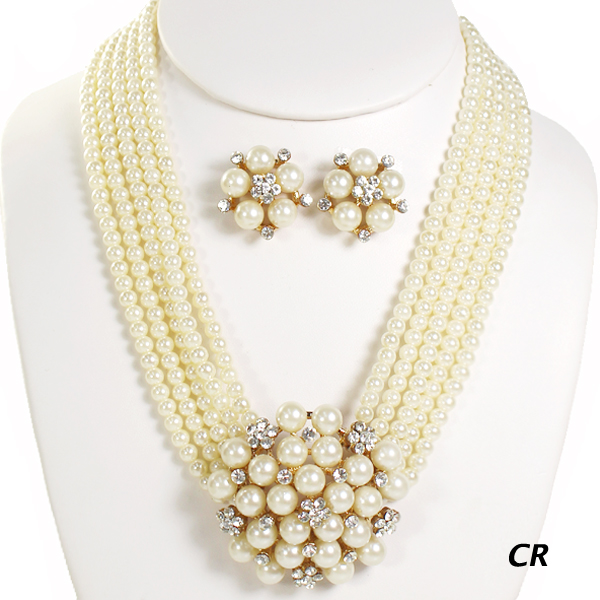 FASHION PEARL NK SET14"(NP0060-RS1969)