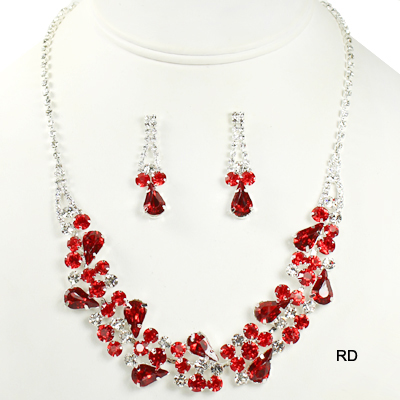 FASHION RHINESTONE NK SET14.5"(NR0009-S15410)