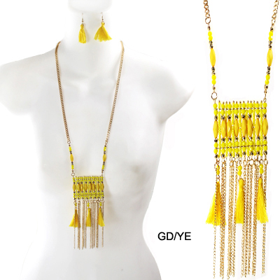 FASHION BEAD BIB NK SET26"(NT0006-MNE1925)