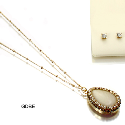 SEMI PRECIOUS NK SET20"(NT0012-TS1055)