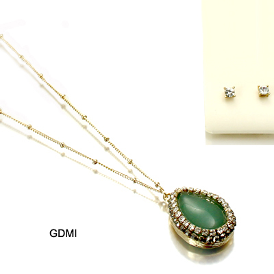 SEMI PRECIOUS NK SET20"(NT0012-TS1055)