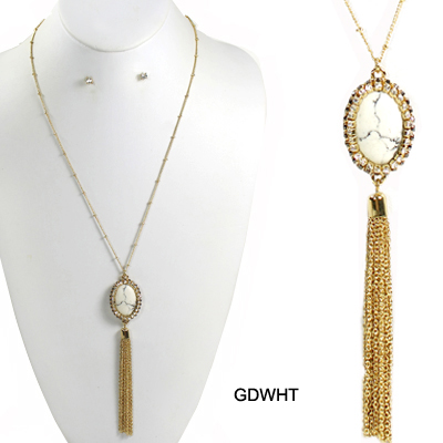 SEMI PRECIOUS NK SET20"(NT0015-TS1037)
