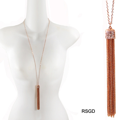 FASHION TASSEL W CHAIN NK30"(NT0059-JDN6031)