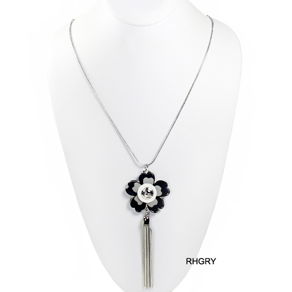 FASHION FLOWER W TASSEL NK29"(NT0131-AN1646)