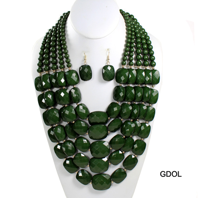 FASHION COLOR BEAD NK SET18"(NT0149-FNE3059)