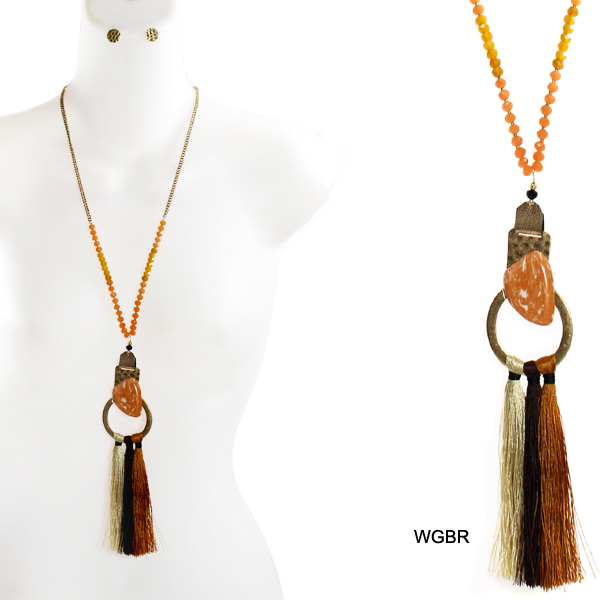 FASHION TASSEL NK SET24.5"(NT0172-JCNE2136)