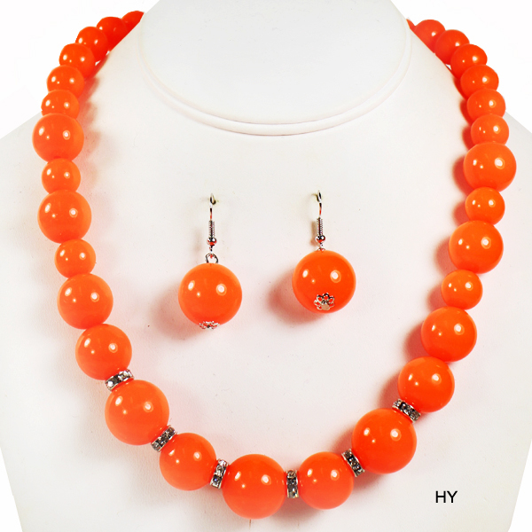 NEON BEAD COLOR NK SET17.5"(NT0206-13277)